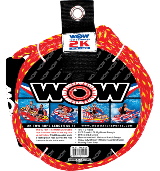 WOW SO 2K 60' TOW ROPE | Stadium Outlet